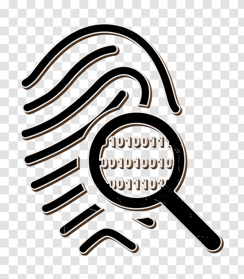 Icon Fingerprint Search Symbol Of Secret Service Investigation Icon Secret Service Icon Transparent PNG