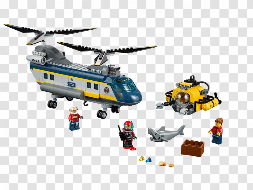 LEGO 60093 Deep Sea Helicopter Lego City Toy The Group - Retail Transparent PNG