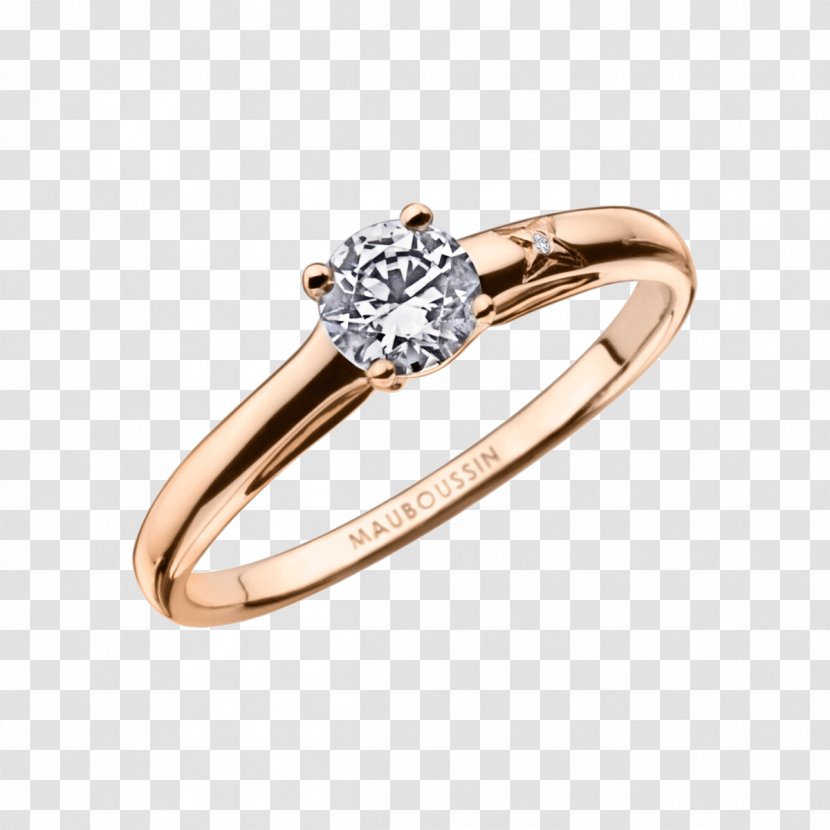 Wedding Ring Jewellery Engagement Mauboussin - Gold - Rose Transparent PNG