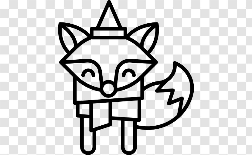 Clip Art - Monochrome Photography - Fox Transparent PNG