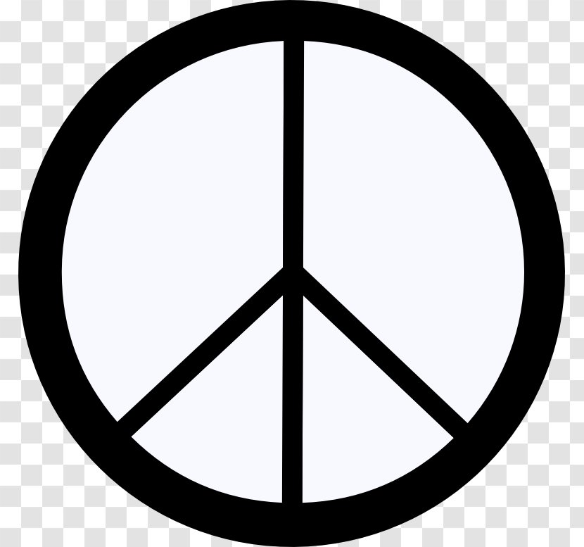 Peace Symbols Hippie Clip Art - Campaign For Nuclear Disarmament - Ghost Transparent PNG