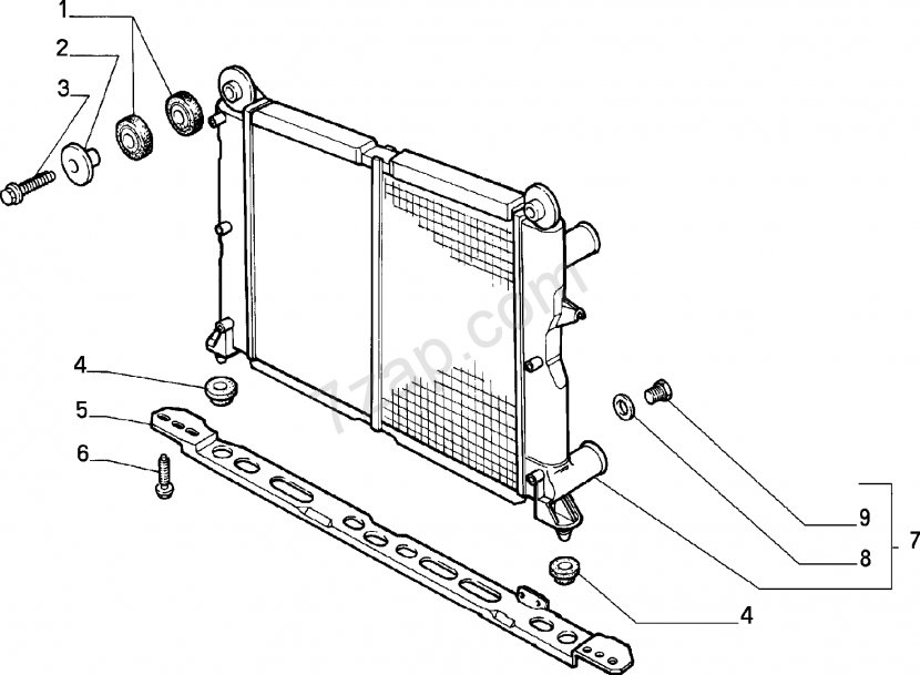 Fiat Punto Lancia Dedra Tipo Car - Radiator Transparent PNG