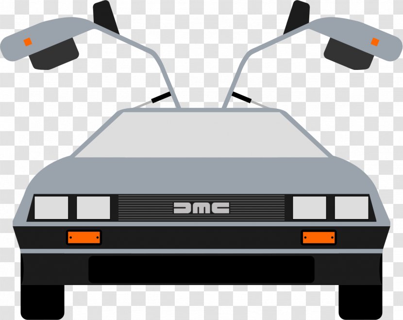 DeLorean DMC-12 Car Time Machine Back To The Future Clip Art - Delorean Motor Company Transparent PNG