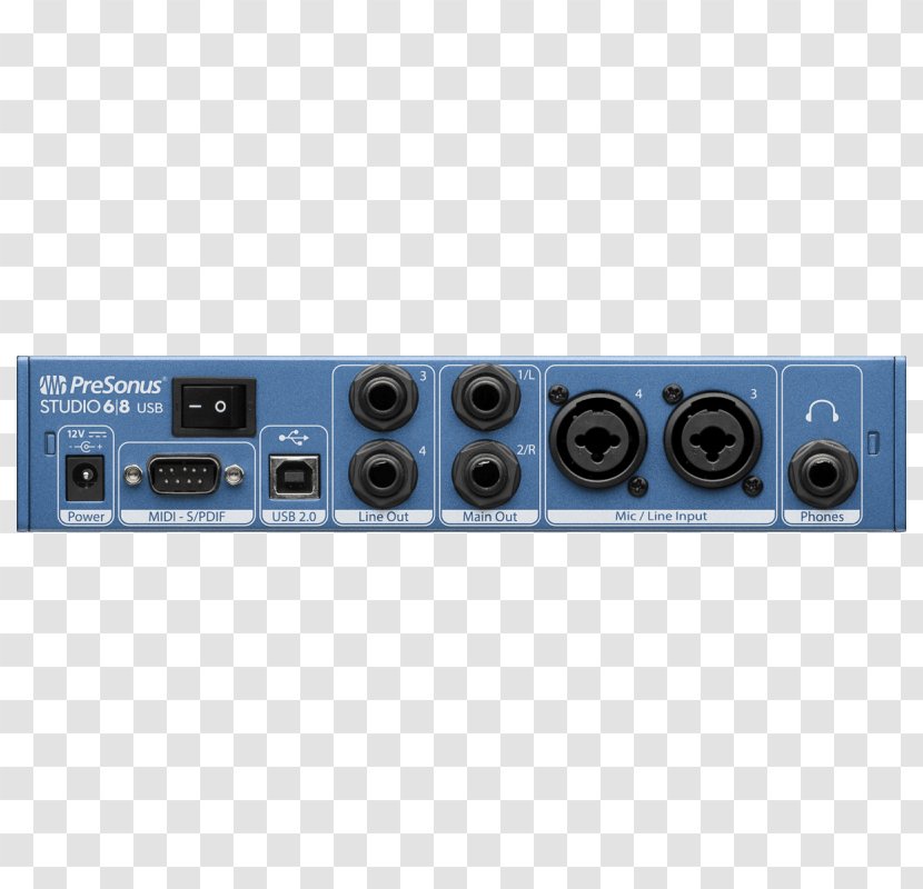 PreSonus Studio 68 Sound Cards & Audio Adapters One - Multimedia - Recording And Reproduction Transparent PNG