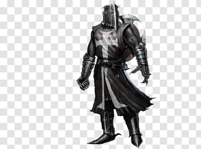 Middle Ages Black Knight Crusades - Plate Armour Transparent PNG