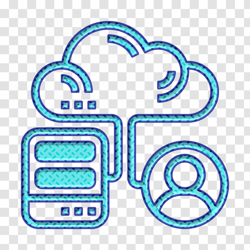 Hybrid Icon Cloud Service Icon Cloud Icon Transparent PNG