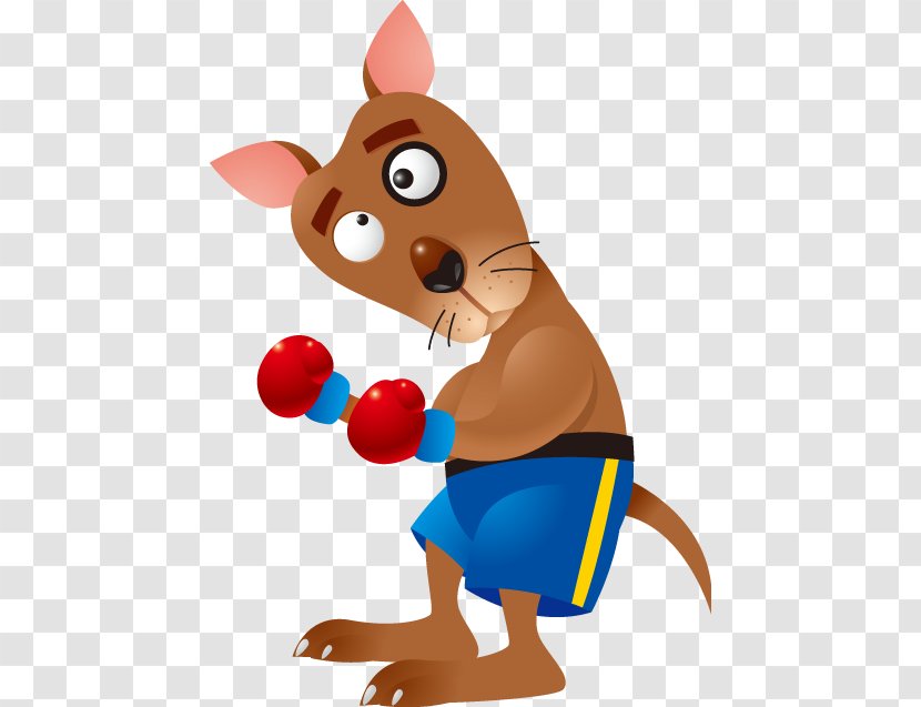 Boxing Kangaroo Cartoon Clip Art - Animated Series Transparent PNG