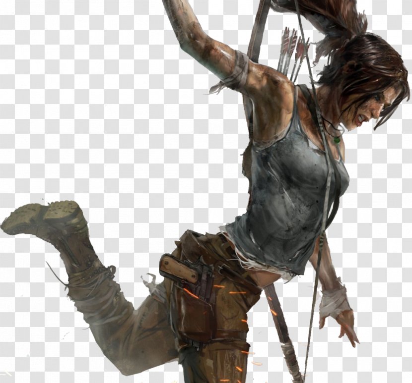Rise Of The Tomb Raider Lara Croft Shadow PlayStation 4 - Sculpture Transparent PNG