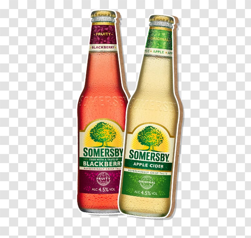 Somersby Cider Beer Drink Apple Juice - Bottle Transparent PNG
