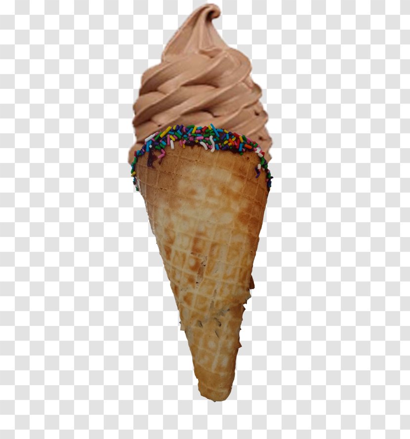 Ice Cream Cones Chocolate Soft Serve Sundae - Caramel - Cone Mcdonalds Transparent PNG