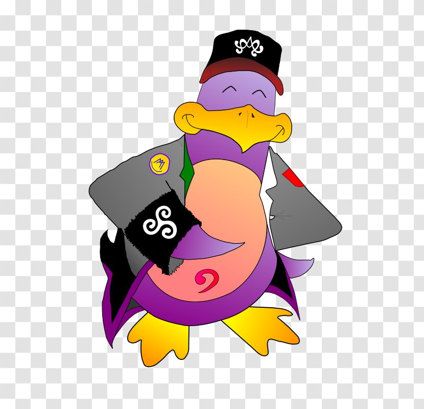 Penguin Clip Art - Purple Transparent PNG