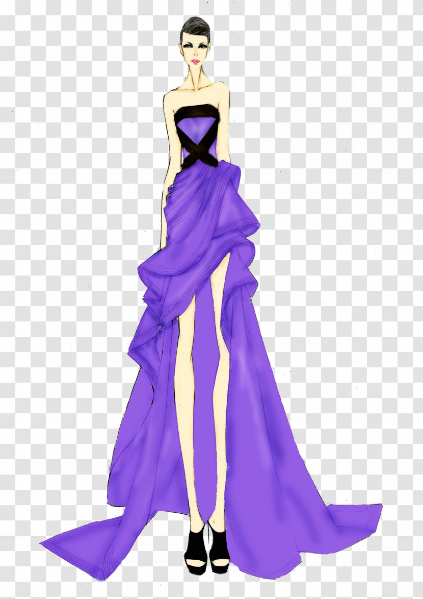 Purple Clothing Formal Wear - Suit - Evening Dress Designs Transparent PNG