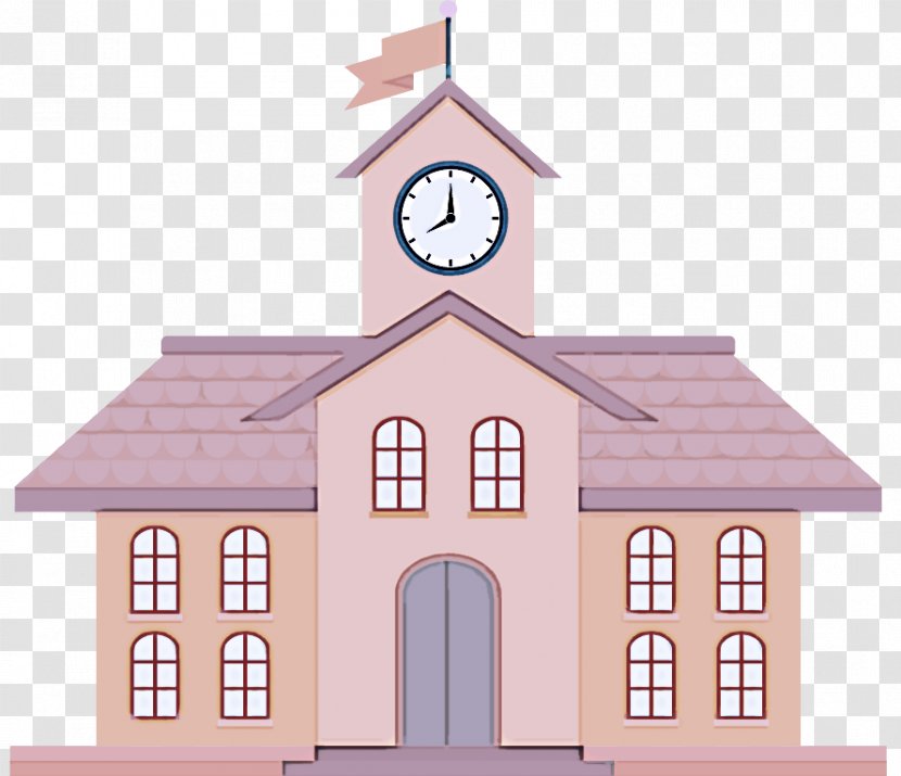 Chapel Pink Clock Church Building - Home - Place Of Worship Transparent PNG