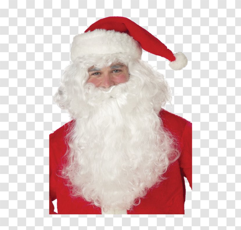 Santa Claus Beard Wig Suit Costume Party Transparent PNG