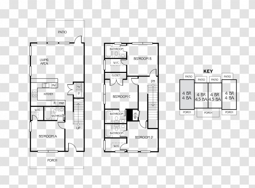 Floor Plan The Retreat At Gainesville House Apartment Housing Transparent PNG