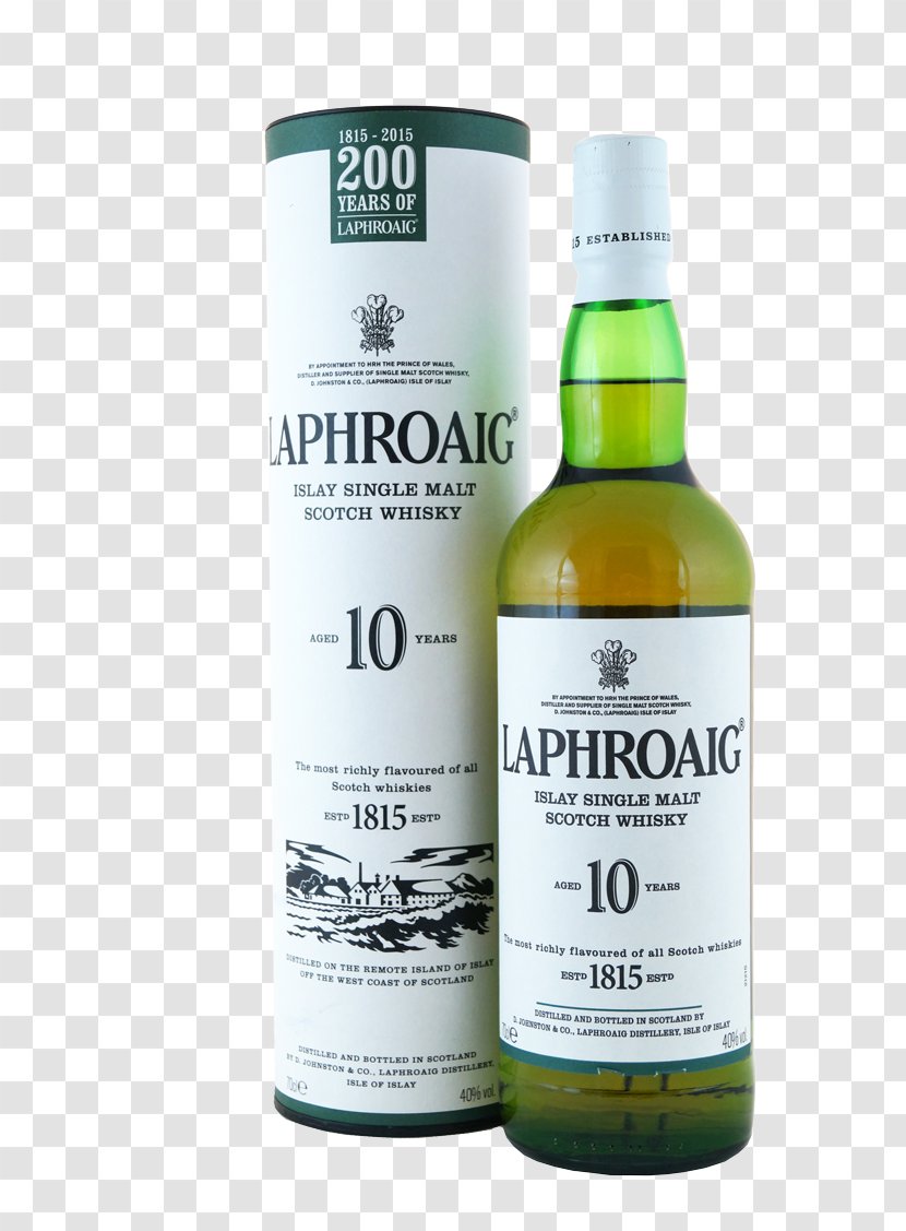 Laphroaig Single Malt Whisky Scotch Whiskey Islay - Glenfiddich Transparent PNG