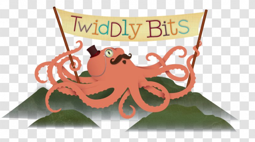 Twiddly Bits Octopus Marriage Logo Font Transparent PNG