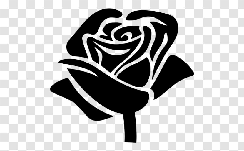 Rose Clip Art - Monochrome Transparent PNG