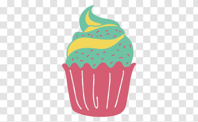 Cupcake Clip Art Birthday Cake - Green Transparent PNG