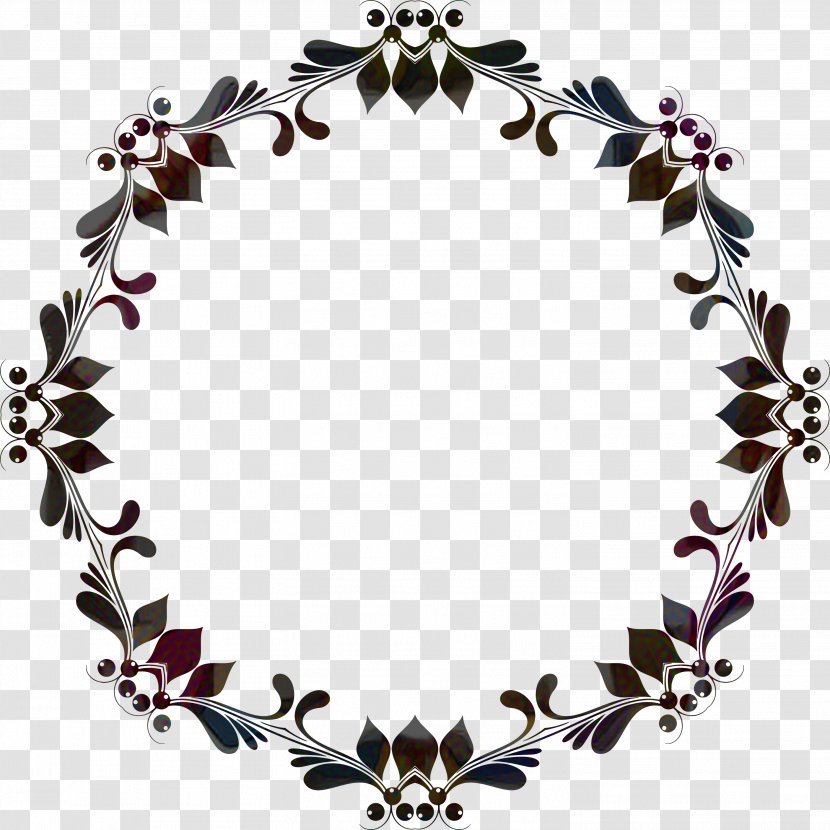Picture Frames Clip Art Floral Design Flower - Black Transparent PNG