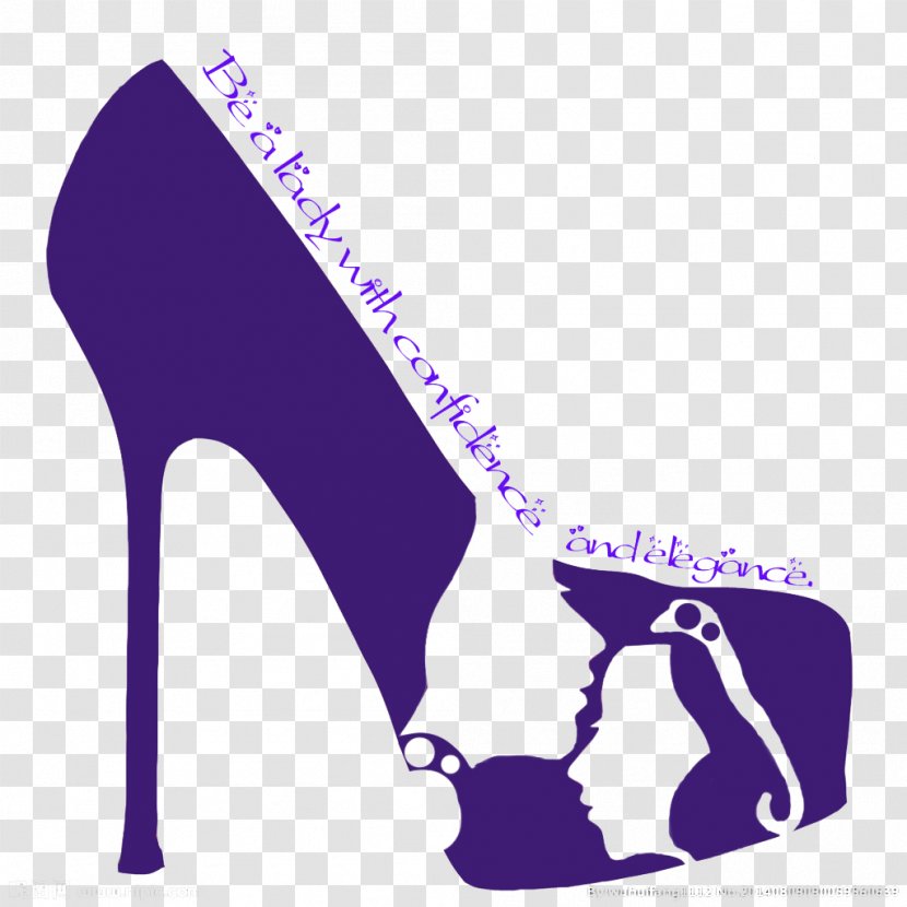 Shoe Logo High-heeled Footwear - Communicatiemiddel - Dark Blue High Heels Wedding Shoes Icon Transparent PNG