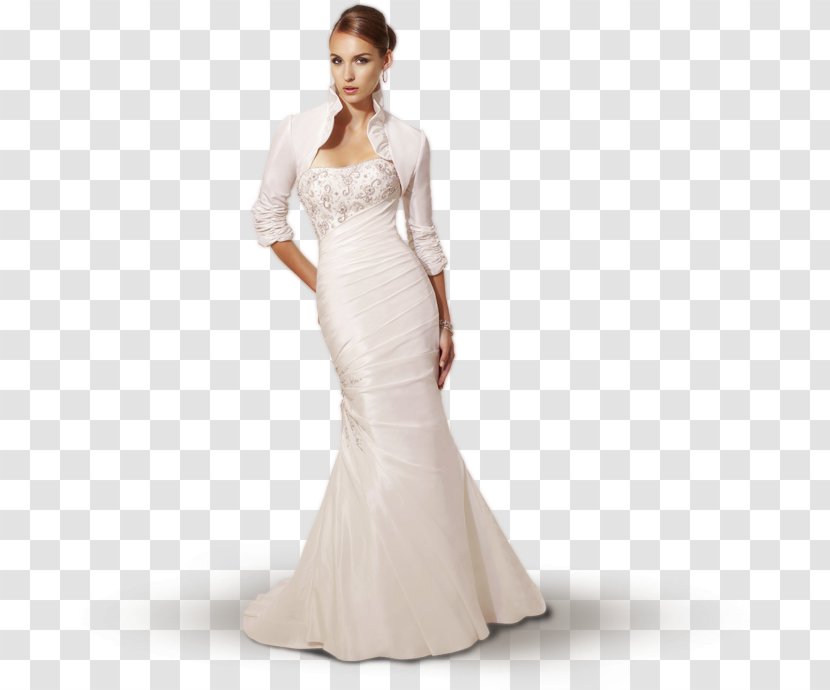 Wedding Dress Party Satin Gown - Silhouette Transparent PNG