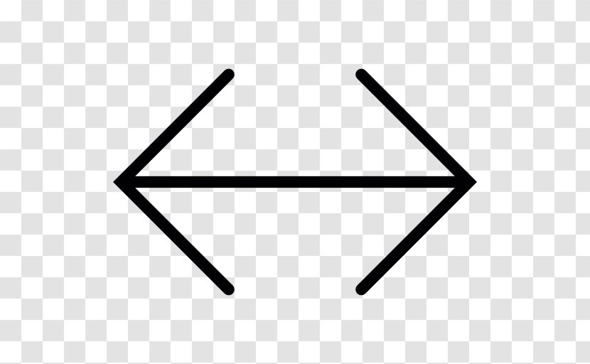 Arrowhead Line - Black And White - Arrow Transparent PNG