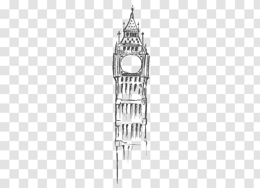 Big Ben Phonograph Record Drawing Photography Tower - Structure Transparent PNG