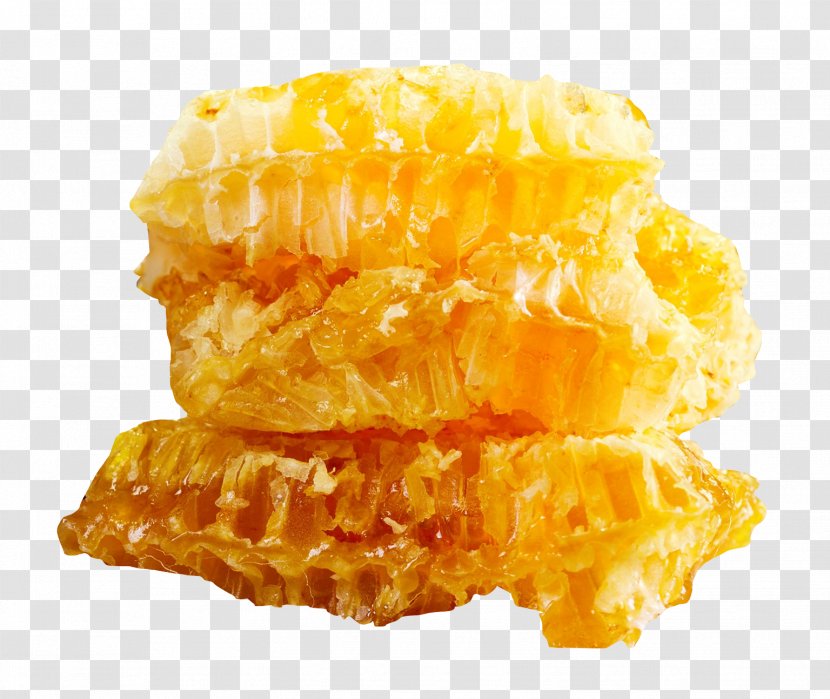 Organic Food Honey Bee Health - Fried - Honeycomb Transparent PNG