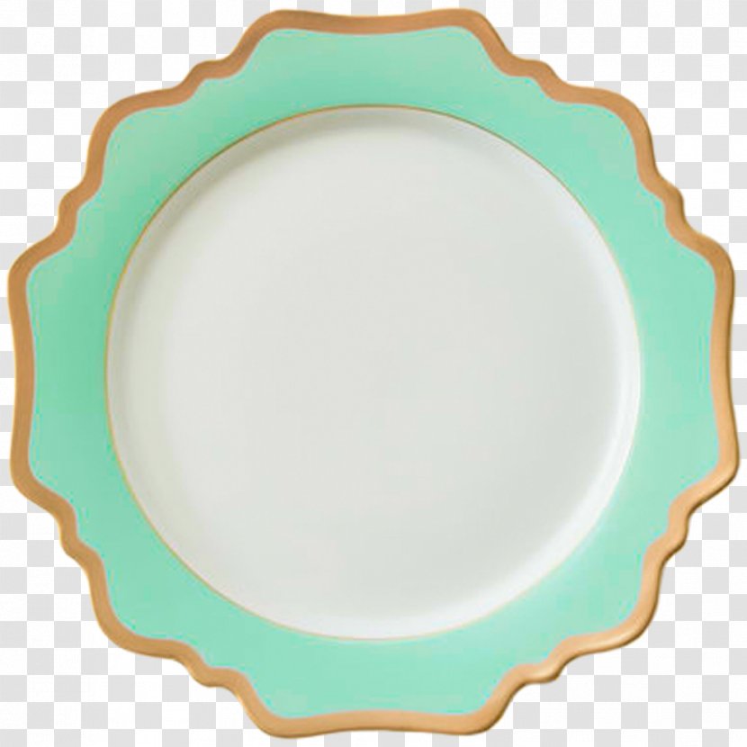 La Mav Pty Ltd. Ceramic International Trade Platter - Turquoise - White Porcelain Plate Transparent PNG