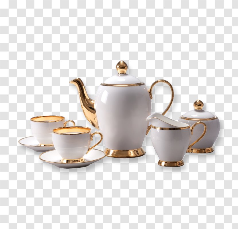 Teapot Clip Art - Porcelain - Coffee Set Transparent PNG