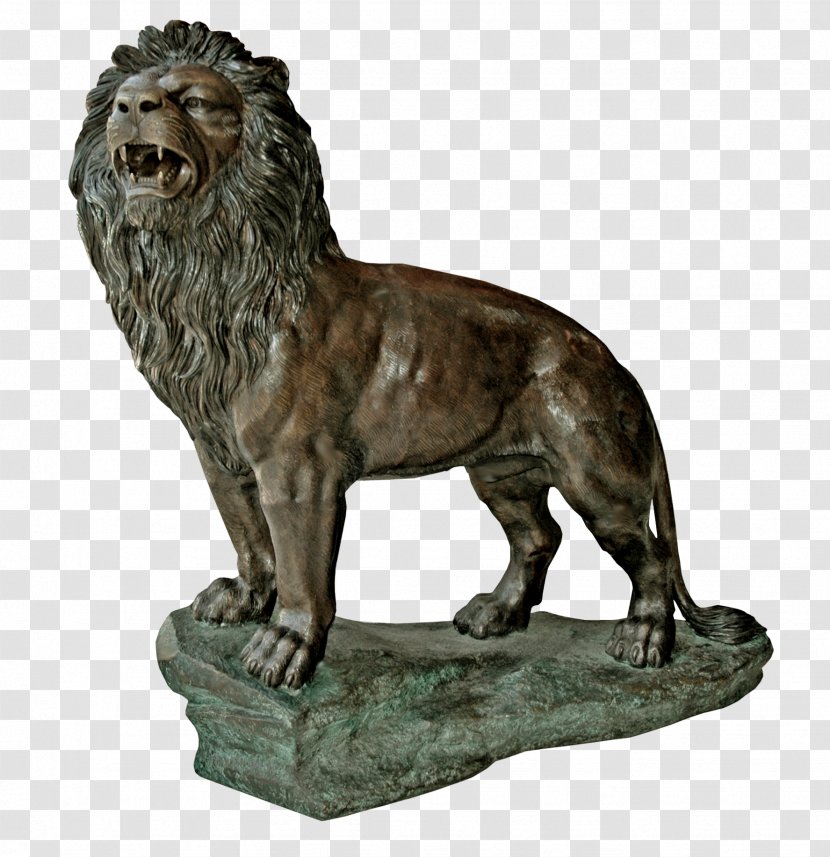 Lion Statue Stone Sculpture - Terrestrial Animal - Leo Transparent PNG