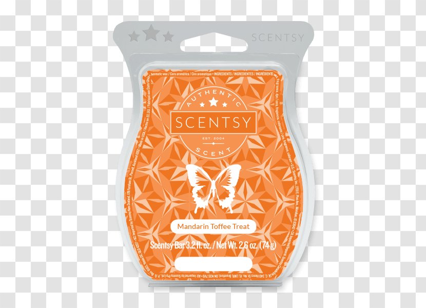 Scentsy Toffee Candle Sugar Cheesecake - Orange Transparent PNG