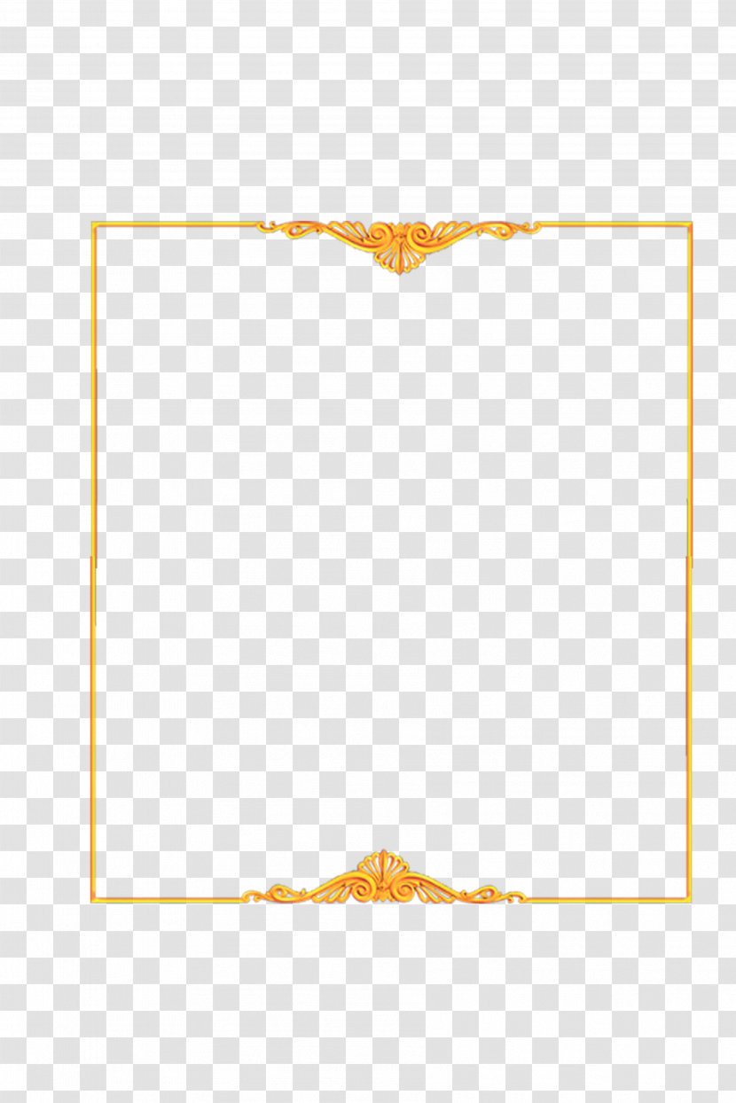 Paper Yellow Area Pattern - Point - Gold Frame Material Downloaded Atmosphere Transparent PNG