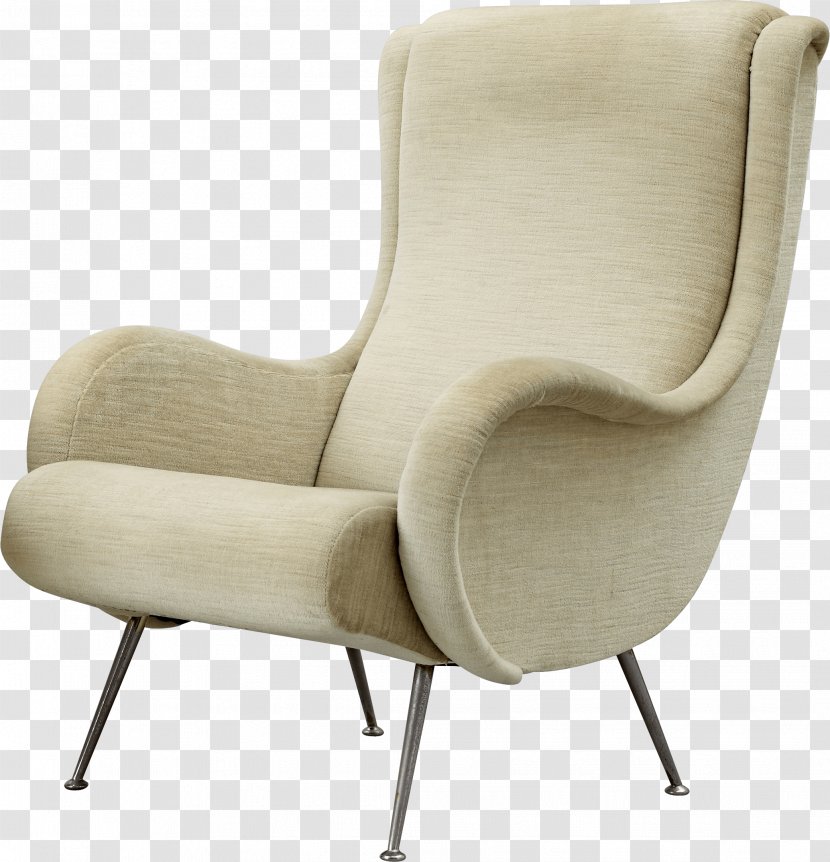 Chair Table - Beige - White Armchair Image Transparent PNG