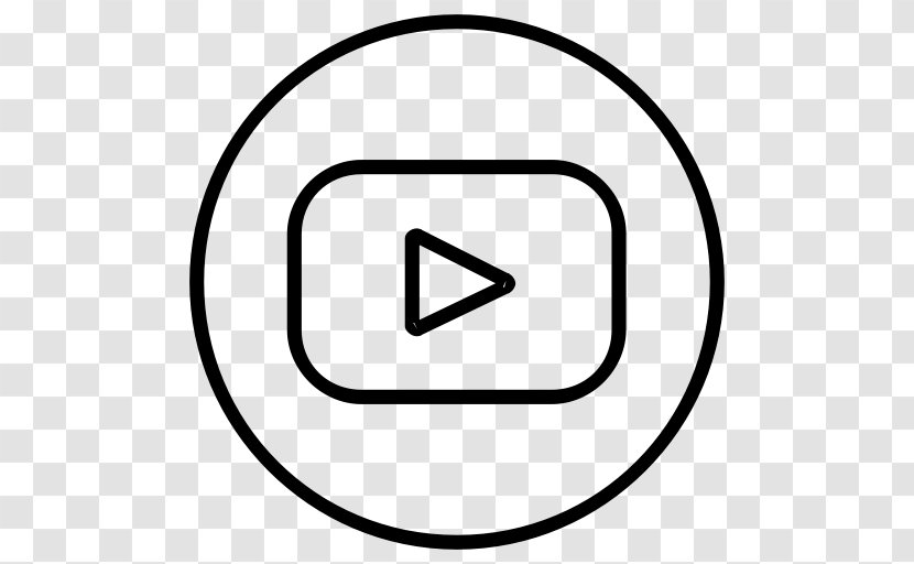 YouTube Line Art Logo - Symbol - Subscribe Transparent PNG