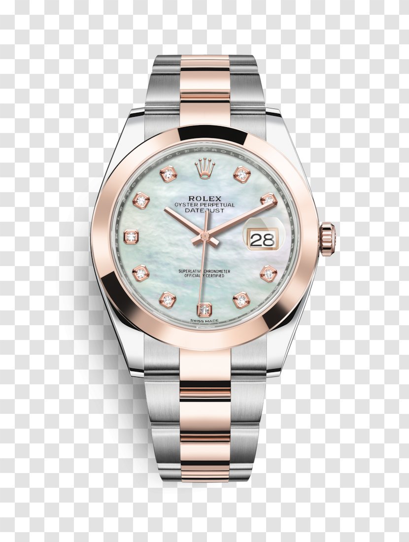 Rolex Datejust Watch Oyster Gold - Accessory Transparent PNG