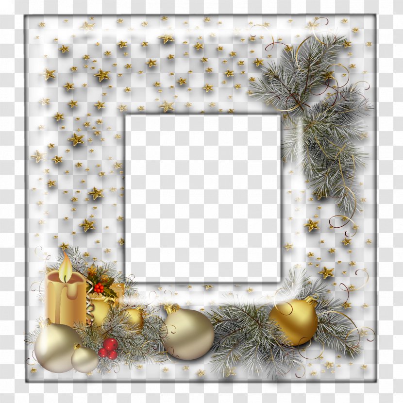 Picture Frames Christmas Clip Art - Flora Transparent PNG