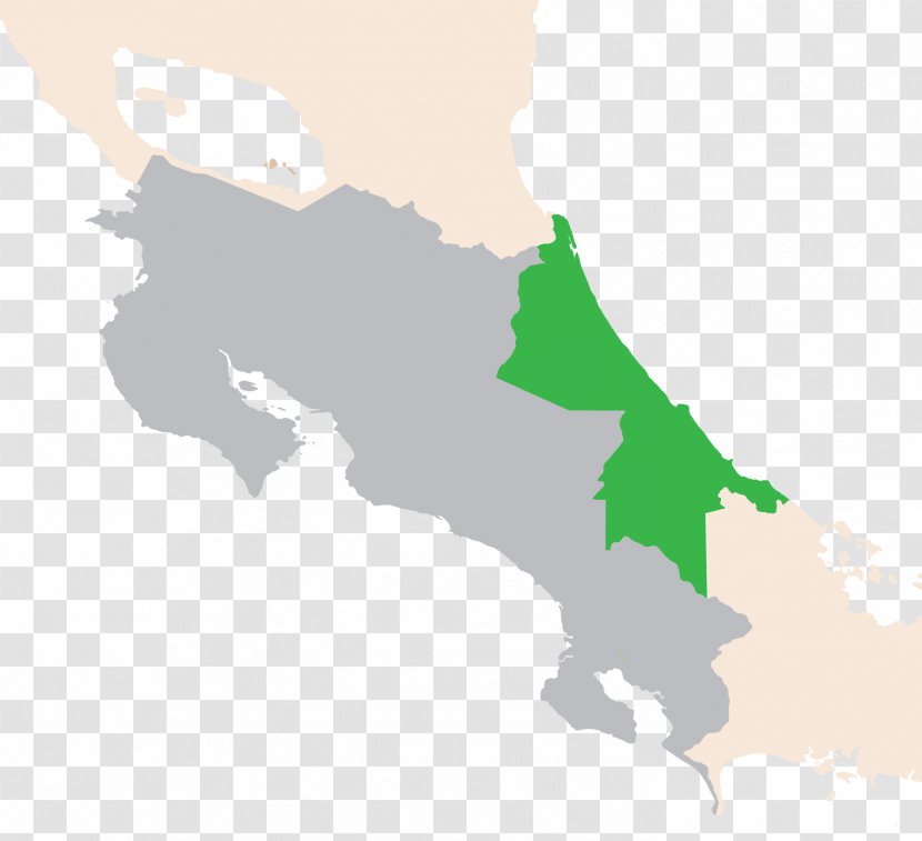 Costa Rica Vector Map Royalty-free - Area Transparent PNG