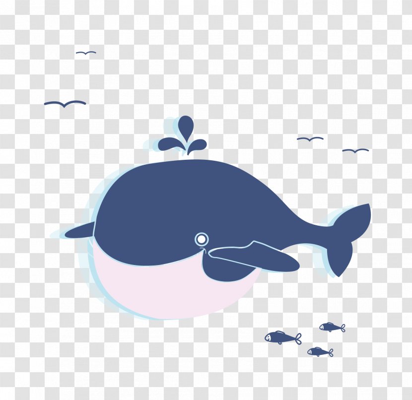 Whale Cartoon Illustration - Great Element Transparent PNG