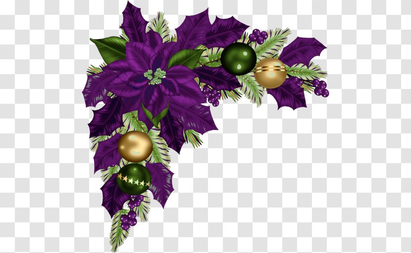 Christmas Ornament Floral Design Flower Garland - Cut Flowers Transparent PNG