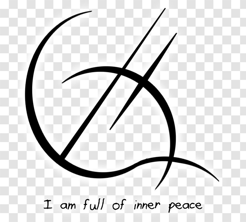Sigil Witchcraft Symbol Inner Peace - Line Art Transparent PNG