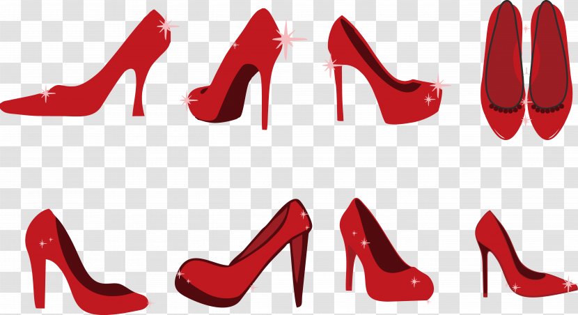 Slipper High-heeled Footwear Red Shoe Clip Art - Tuxedo - Shoes Transparent PNG