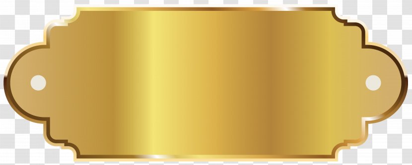 Clip Art - Rectangle - Golden Label Template Clipart Image Transparent PNG