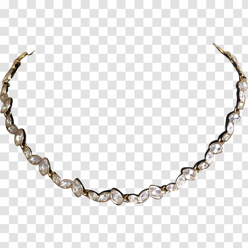 Necklace Kundan Jewellery Swarovski AG Gold - Metal Transparent PNG