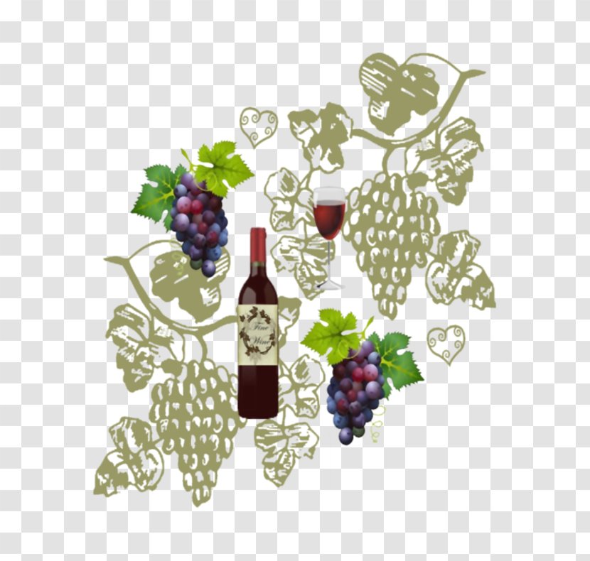 Grape Pattern Flower BlackBerry Vector Graphics - Fruit Transparent PNG
