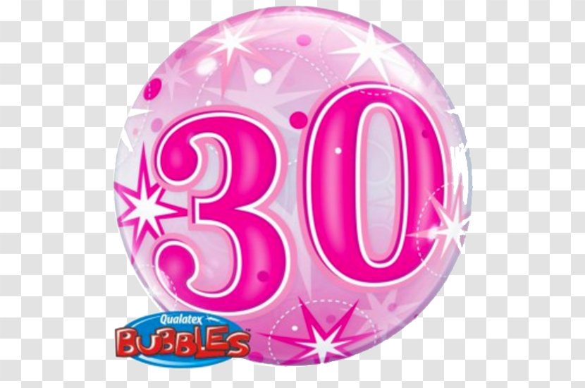 Balloon Birthday Party Flower Bouquet Pink - Confetti Transparent PNG