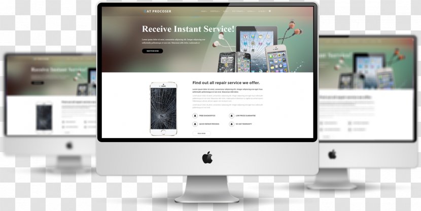 Responsive Web Design Development Template System Transparent PNG