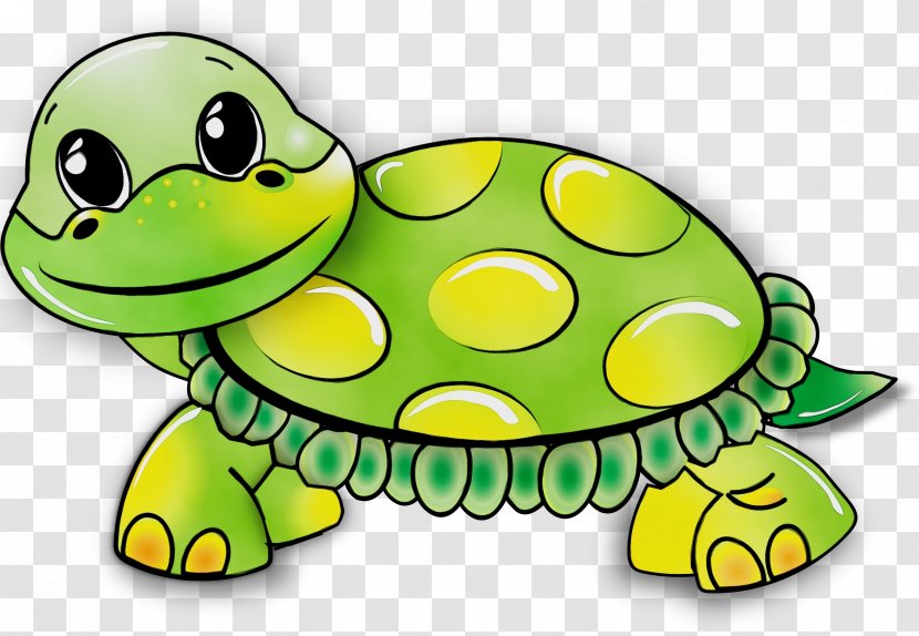 Green Turtle Tortoise Sea Reptile - Watercolor - Smile Transparent PNG