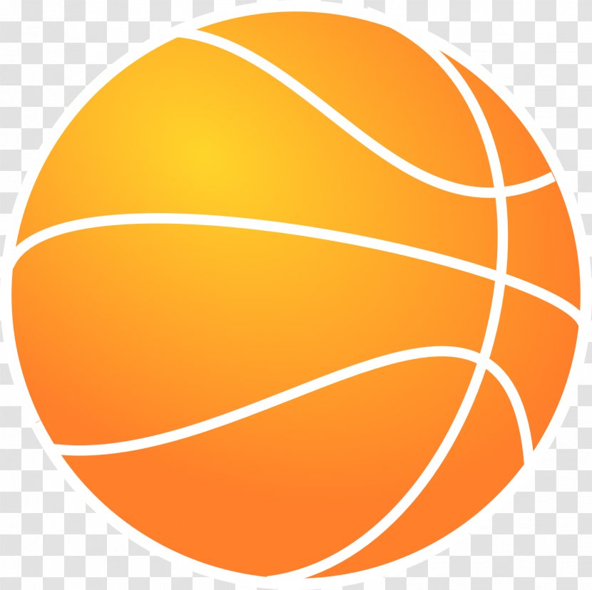 Outline Of Basketball Clip Art - Sphere - Orange Transparent PNG